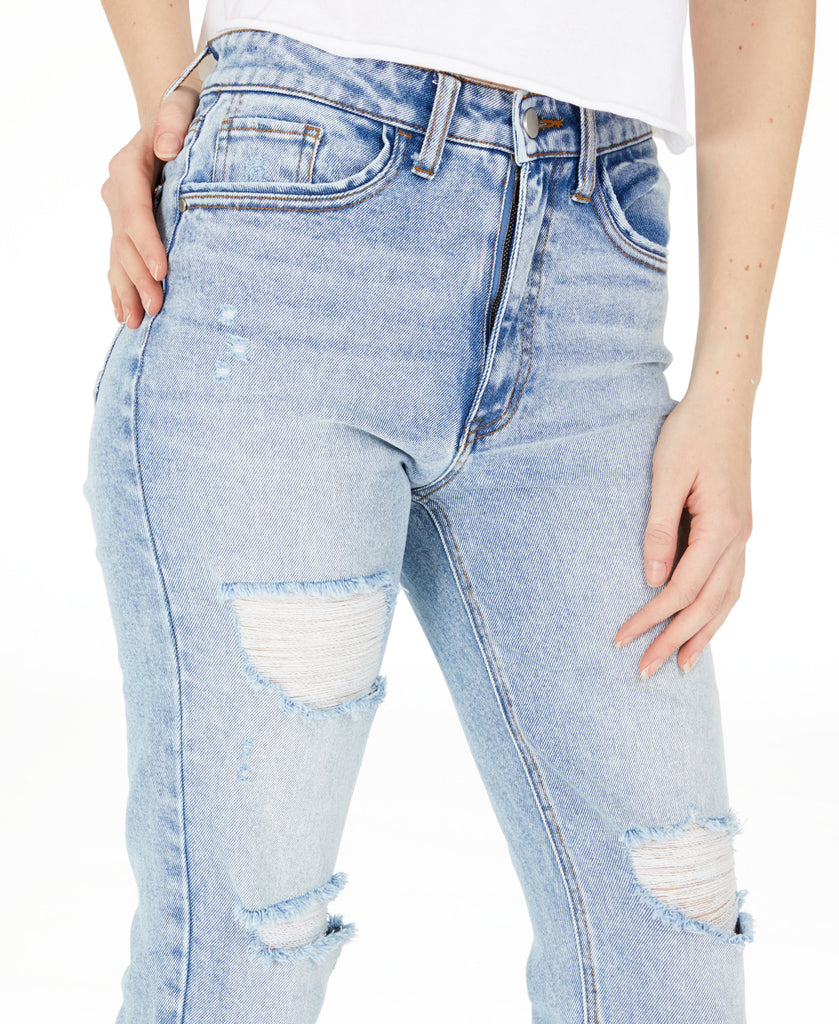 Tinseltown Women High Rise Cropped Jeans