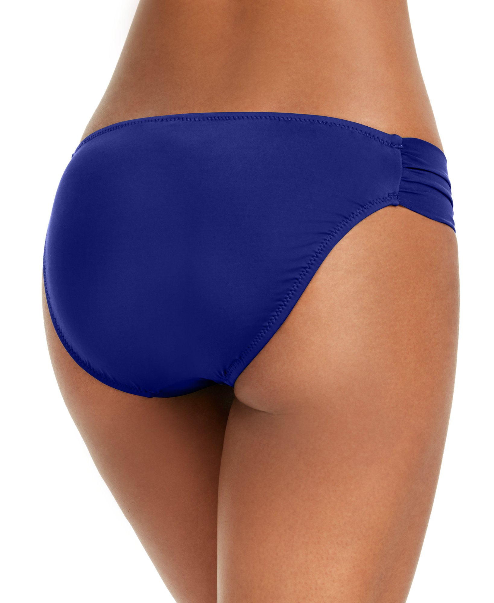 Bar III Women Sunset Solids Side Shirred Hipster Bikini Bottoms