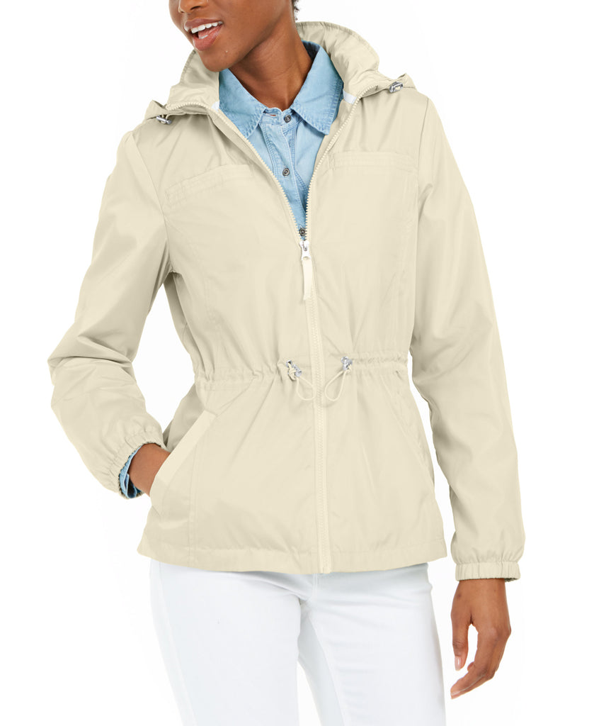 Maralyn & Me Women Drawstring Anorak Jacket Cream