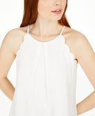 BCX Women Scalloped Sleeveless Top