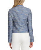 DKNY Women Tweed Moto Jacket