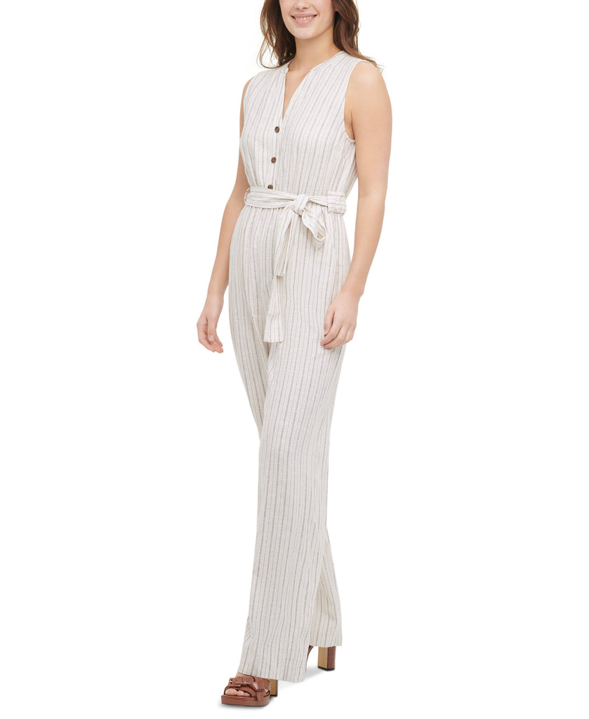 Calvin Klein Women Striped Sleeveless Jumpsuit