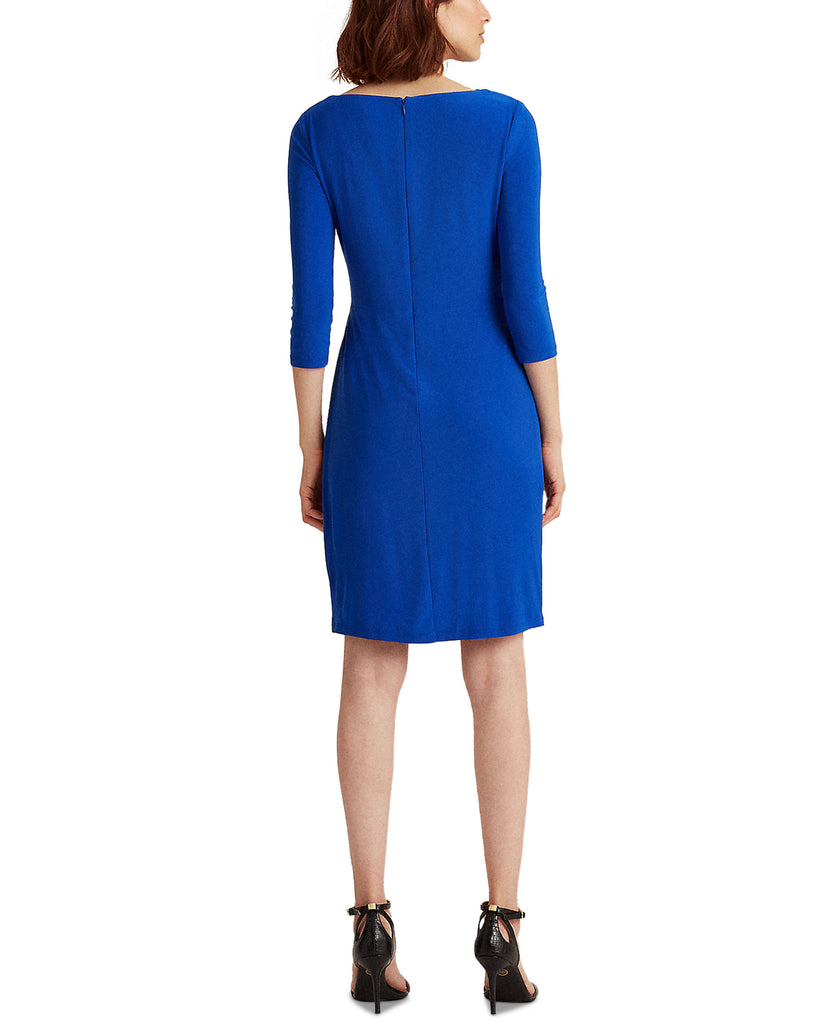 Lauren Ralph Lauren Women Petite Twisted Knot Jersey Dress