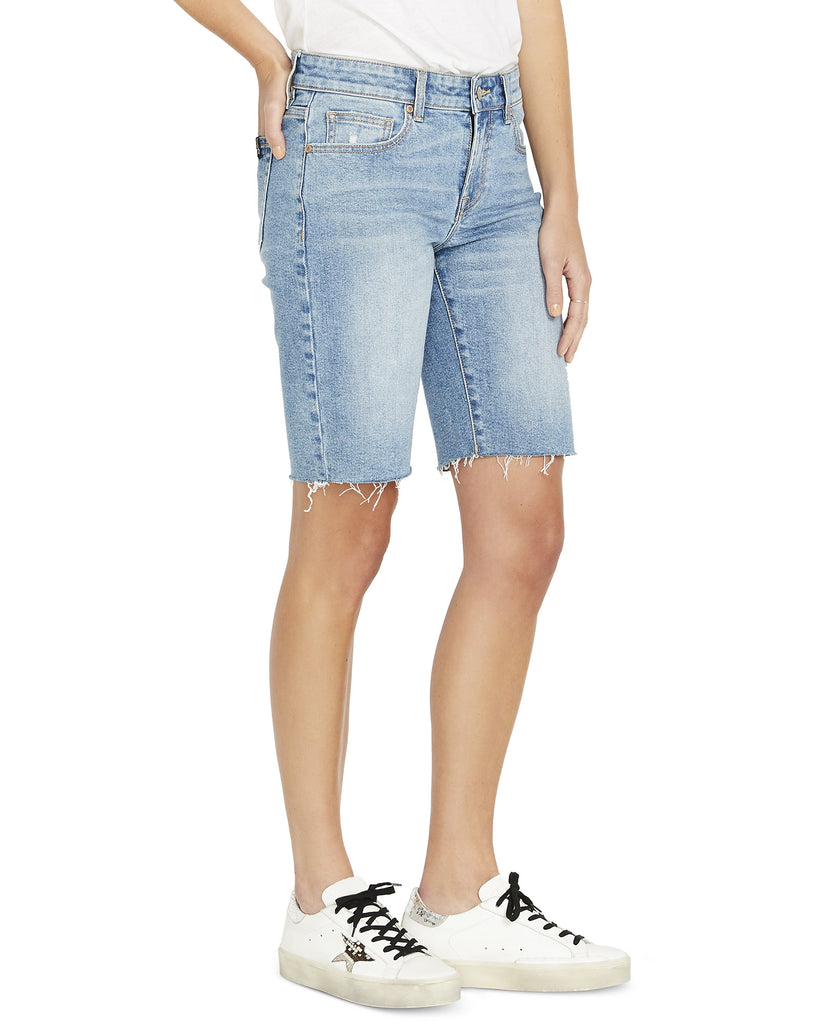 Buffalo Women Frayed Hem Bermuda Shorts