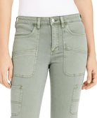 OAT Women Mid Rise Carpenter Ankle Skinny Jeans