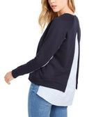 Tommy Hilfiger Women Woven Trim Sweatshirt