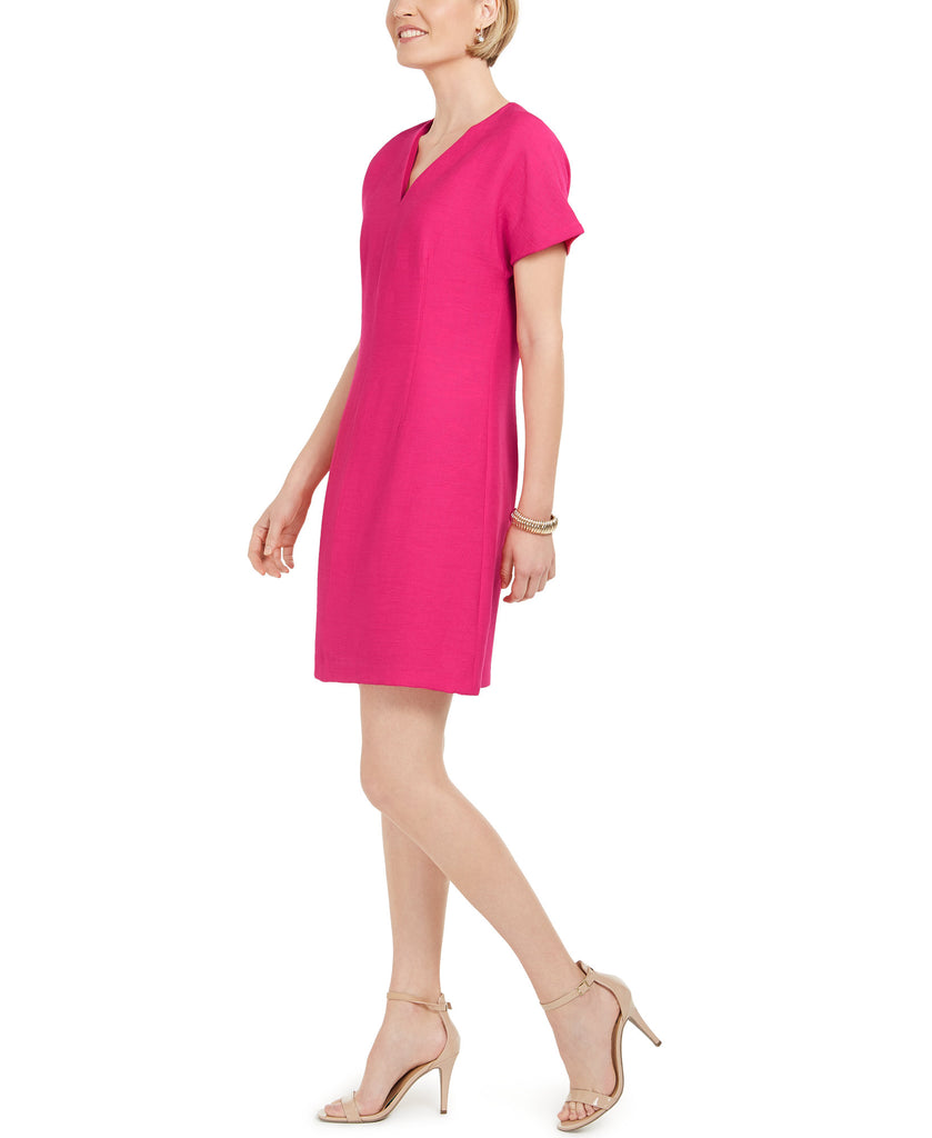 Natori Women Short Sleeve Textured Dress