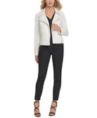 DKNY Women Soft Textured Moto Jacket