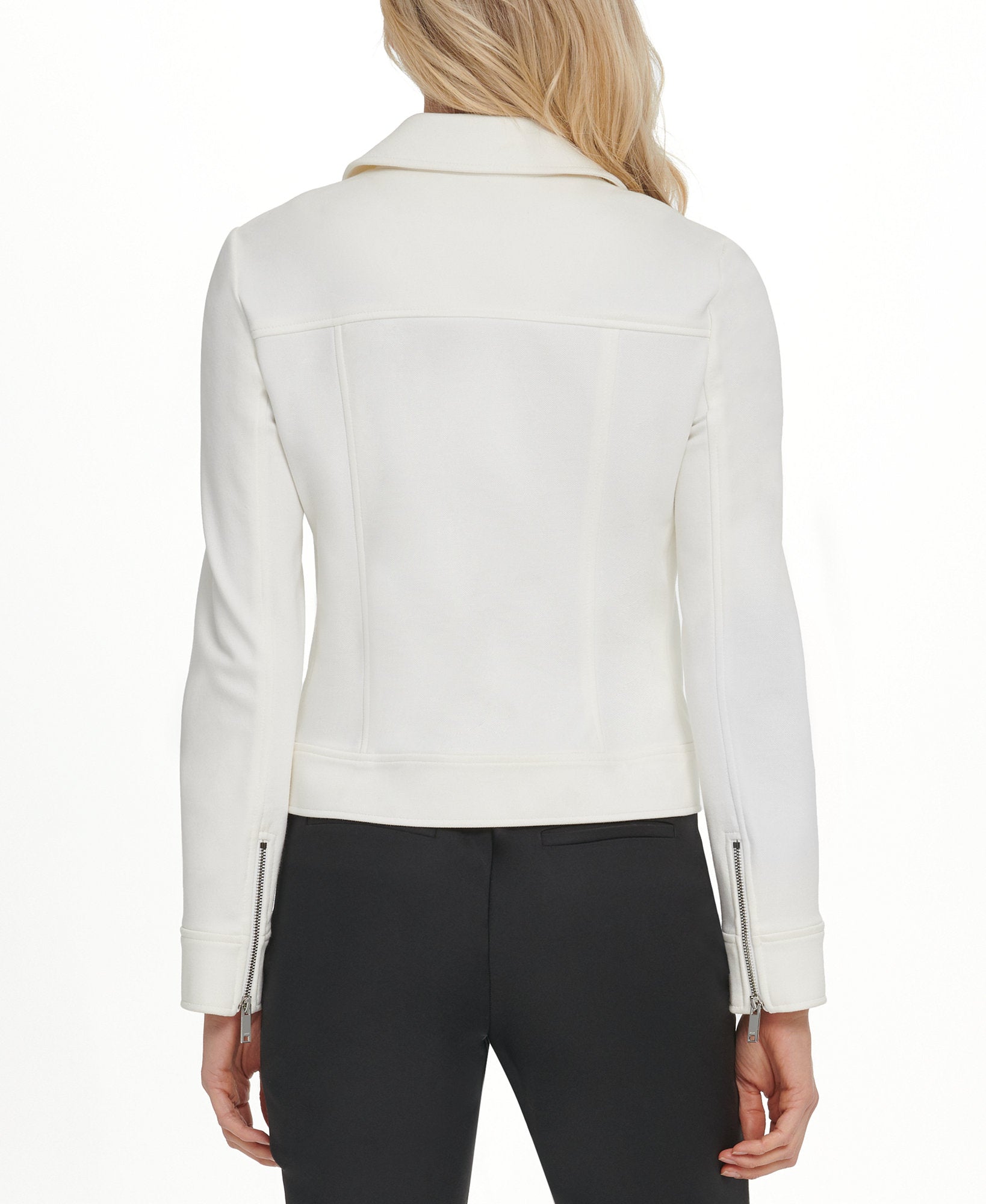 DKNY Women Soft Textured Moto Jacket