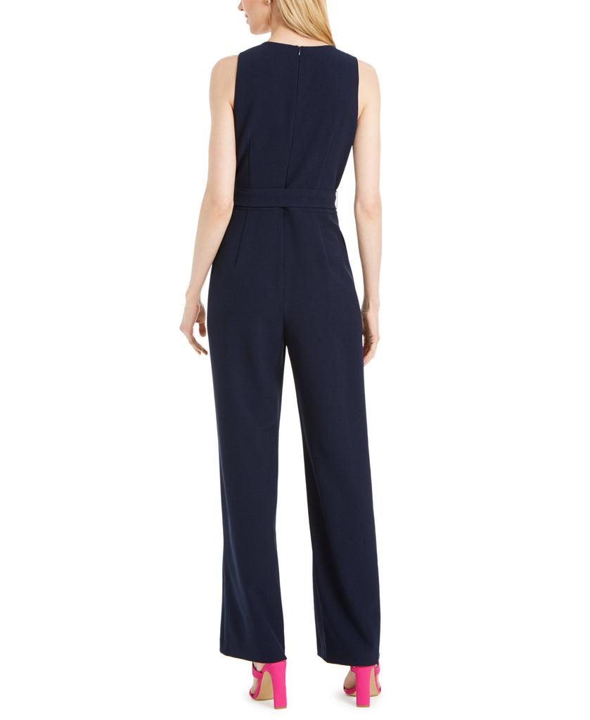 Vince Camuto Women V Neck Crepe Jumpsuit