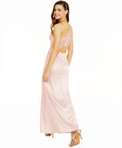 Sequin Hearts Women Lace Back Gown