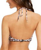 SUNDAZED Women Nixie Printed Ruffled Underwire Bikini Top