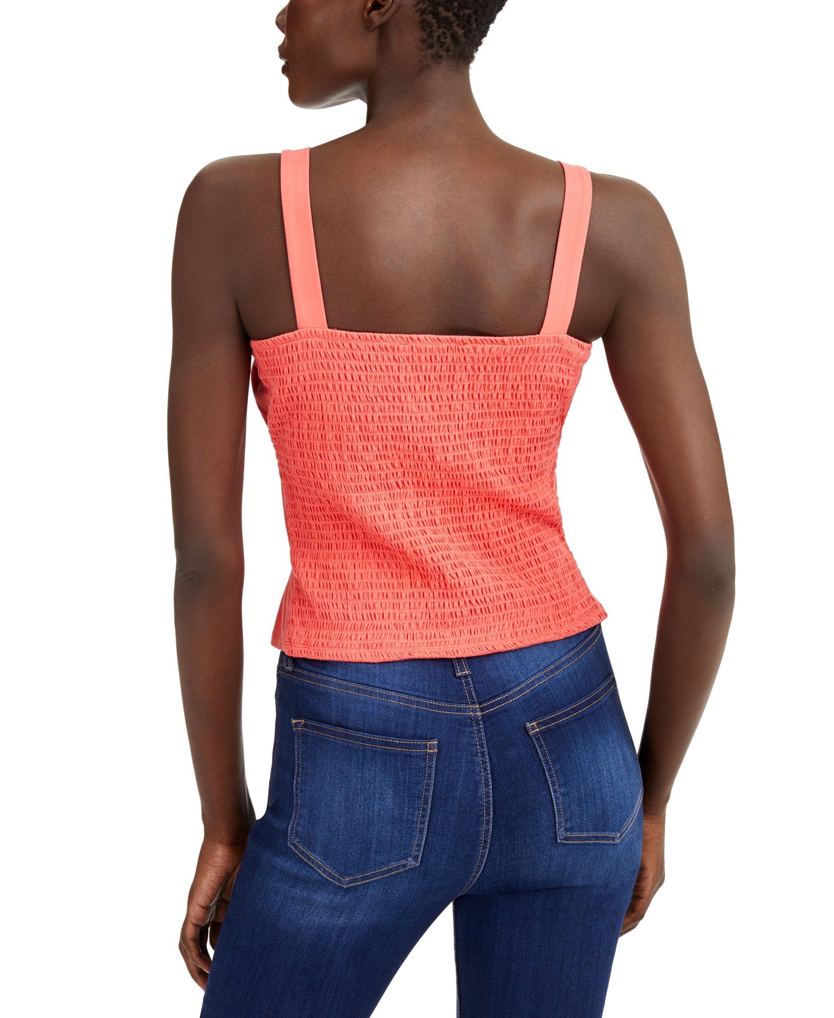 INC International Concepts Women Ruched Tie Tank Top