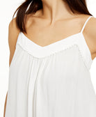 Hippie Rose Women Crochet Trimmed Swing Tank