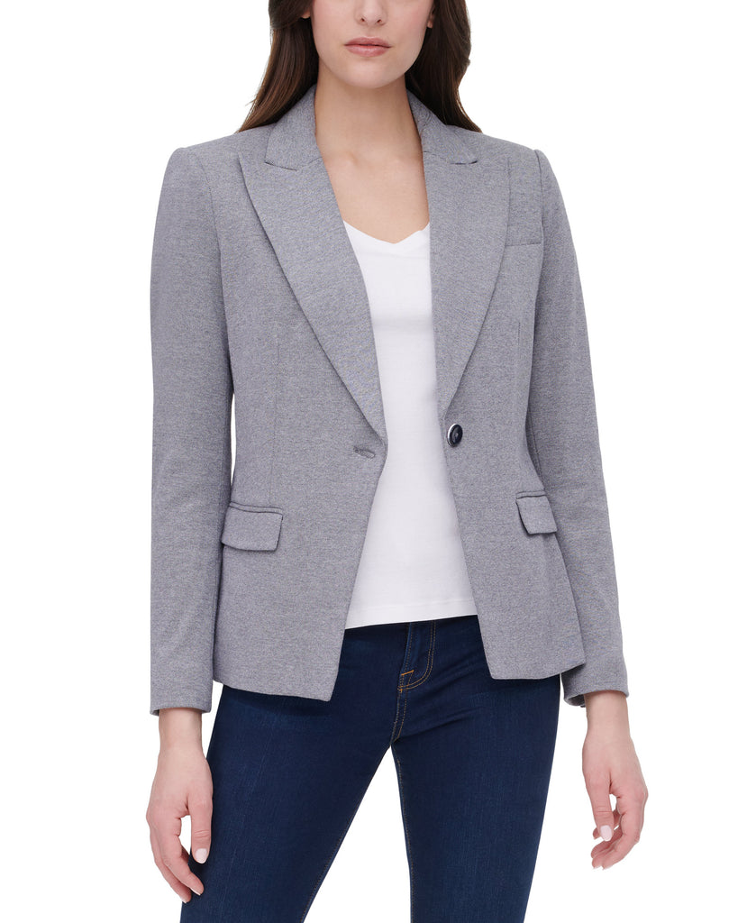 Tommy Hilfiger Women Single Button Elbow Patch Blazer Midnight indigo