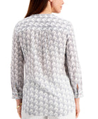 Charter Club Women Anchor Print Shirt
