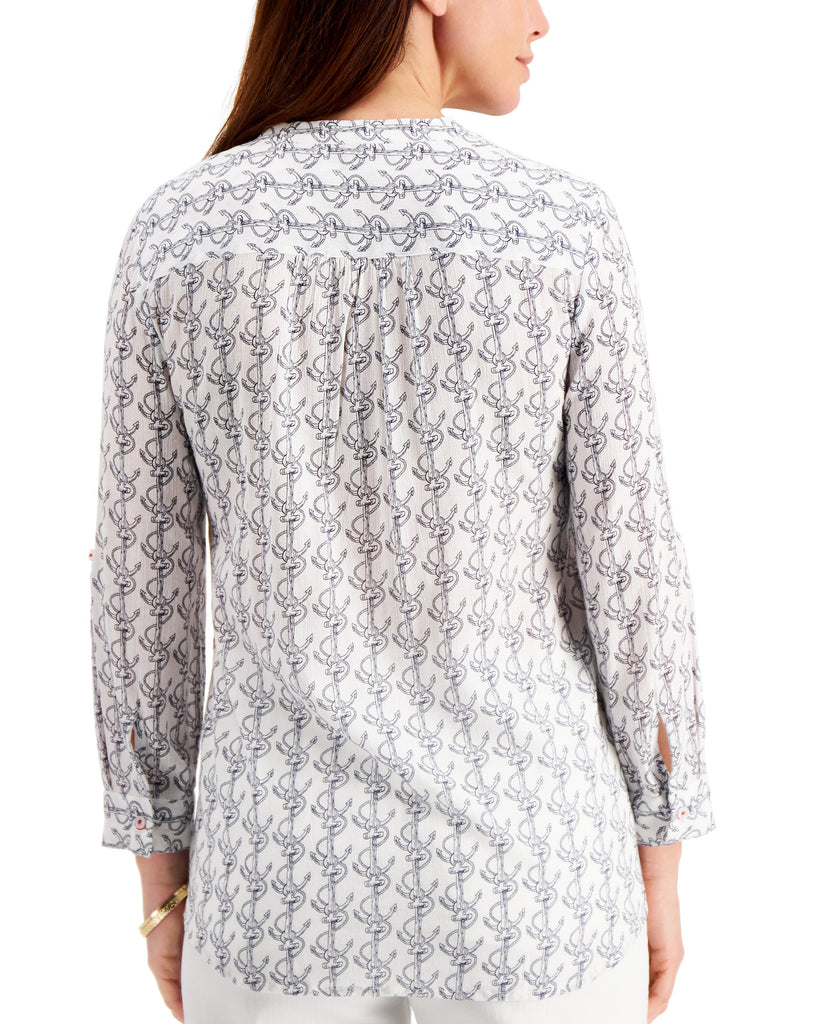 Charter Club Women Anchor Print Shirt