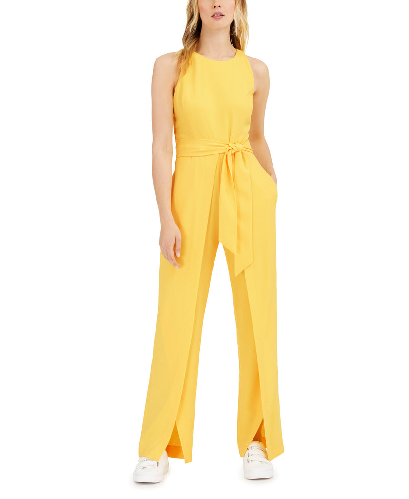 INC International Concepts Women Walk Through Jumpsuit Daffodil