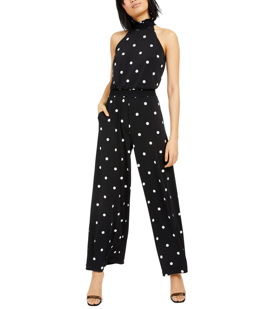 INC International Concepts Women Print Sleeveless Jumpsuit Dionne Dot