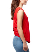 William Rast Women Crossover Back Graphic Tank Top