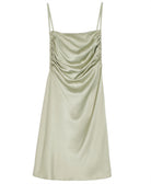 Danielle Bernstein Women Solid Mini Slip Dress Cloud
