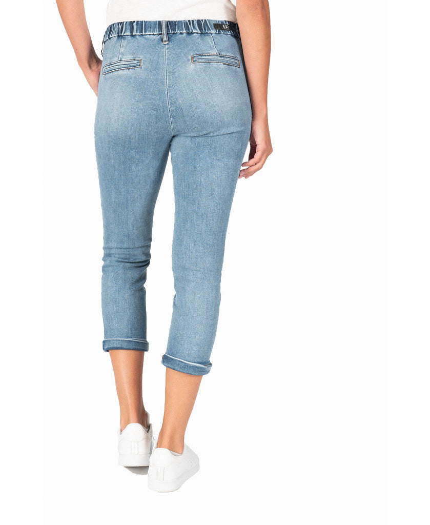 Kut from the Kloth Women Jennifer High Rise Elastic Waist Jeans