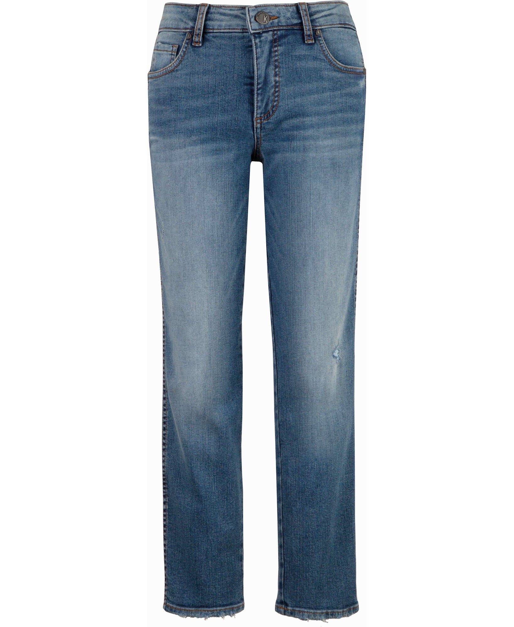 Kut from the Kloth Women Diana High Rise Fab AB Ankle Skinny Jeans Medium Blue