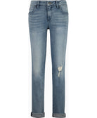Kut from the Kloth Women Rolled Hem Boyfriend Jeans Decency with Light