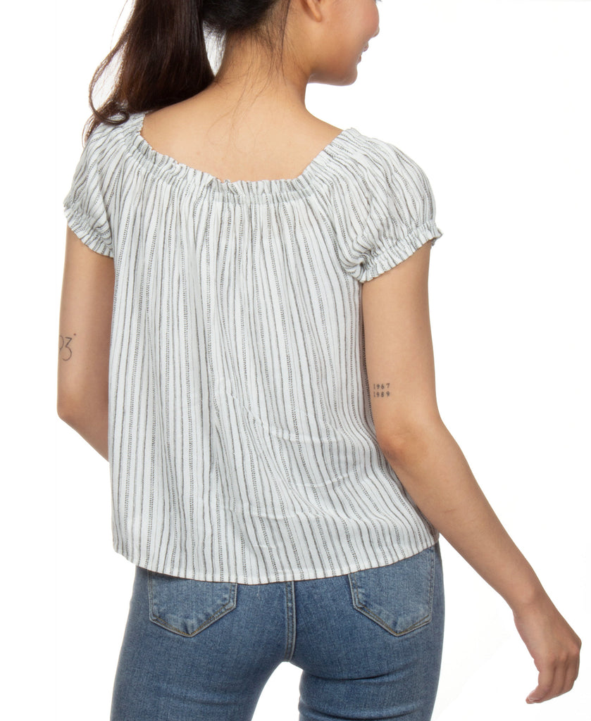 Hippie Rose Women Off The Shoulder Peasant Top