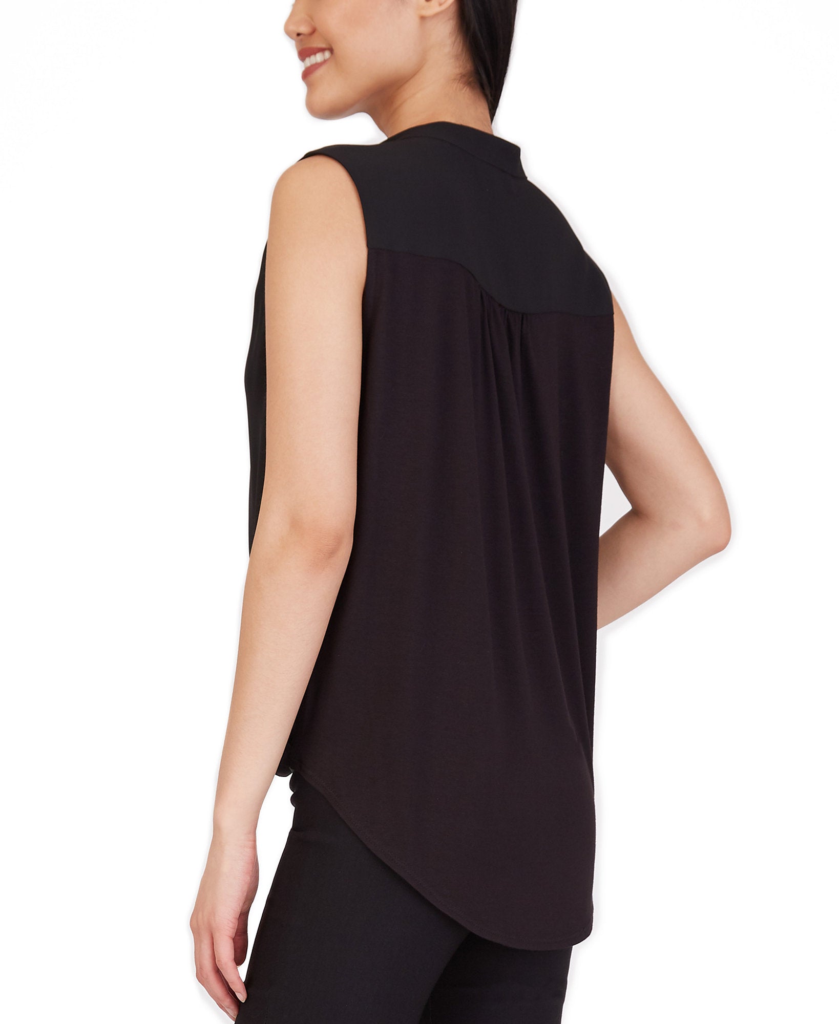 BCX-Women-Faux-Wrap-Top