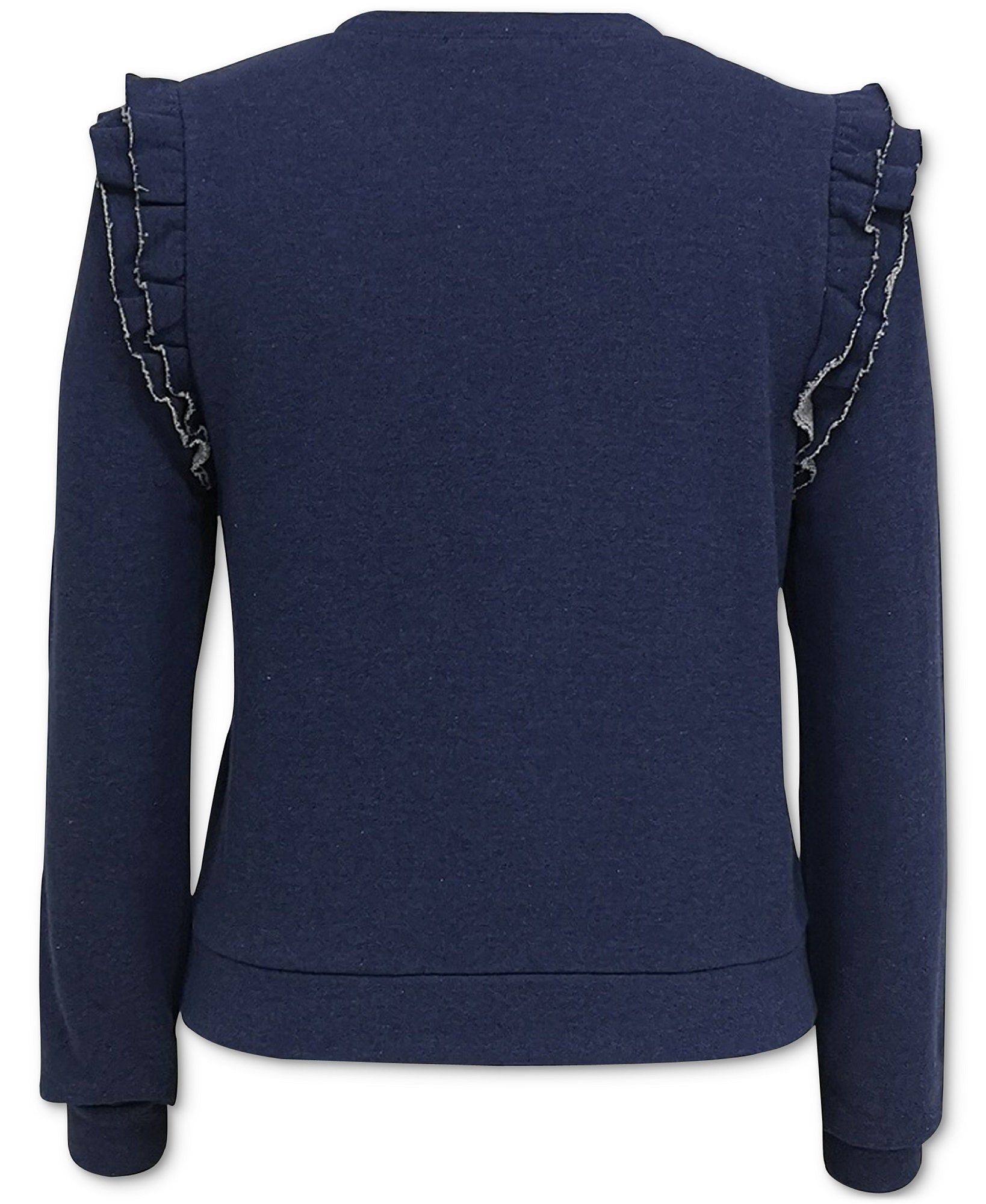 INC International Concepts Women Ruffled Star Sweatshirt