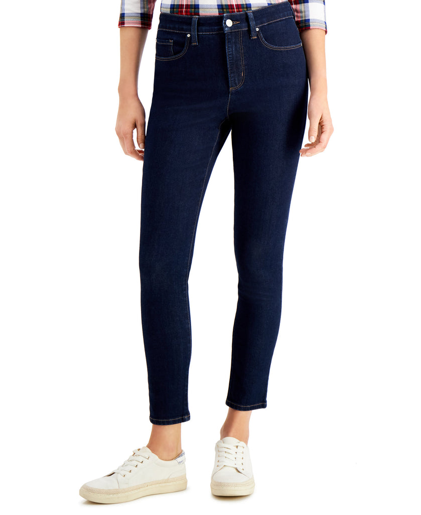 Charter Club Women Tummy Control High Rise Skinny Jeans Rivera Wash