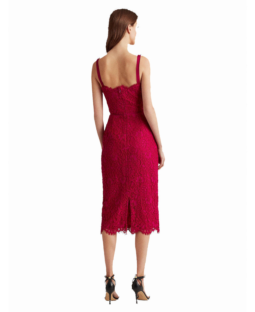 Lauren Ralph Lauren Women Floral Lace Cocktail Dress