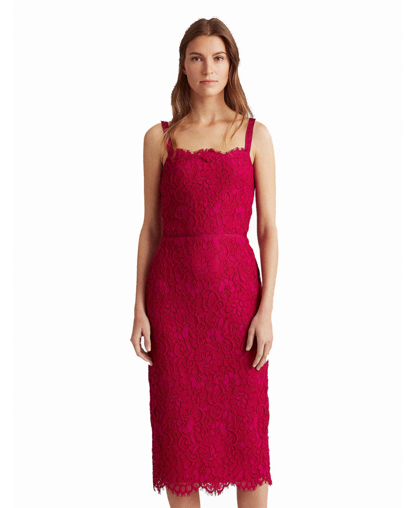 Lauren Ralph Lauren Women Floral Lace Cocktail Dress