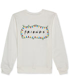 Warner Brothers Women Friends Holiday Crewneck Sweatshirt White