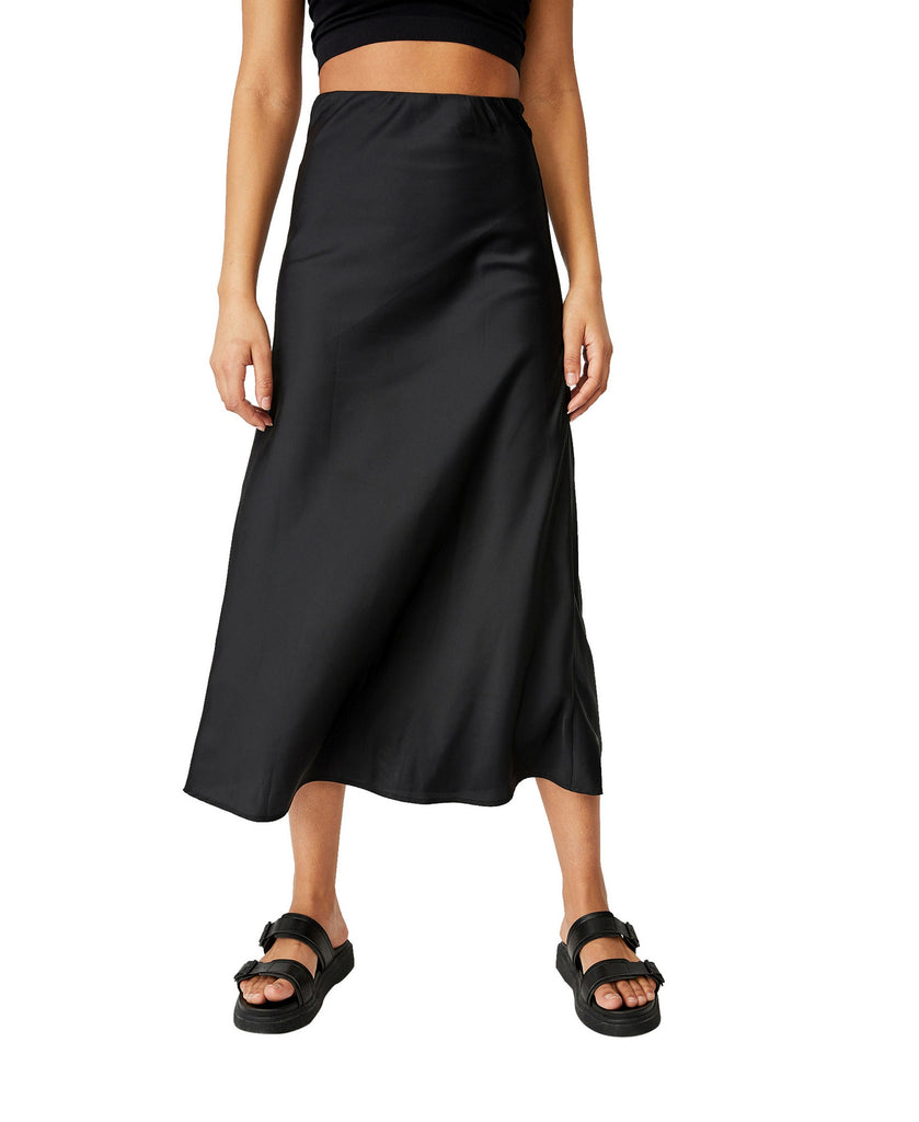 COTTON ON Women All Day Slip Skirt Black