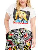 Love Tribe Women Plus Trendy Blondie Cotton T Shirt White