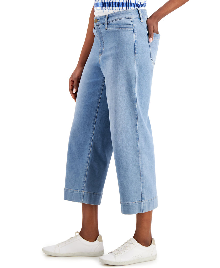 Charter Club Women Cropped Wide Leg Jeans