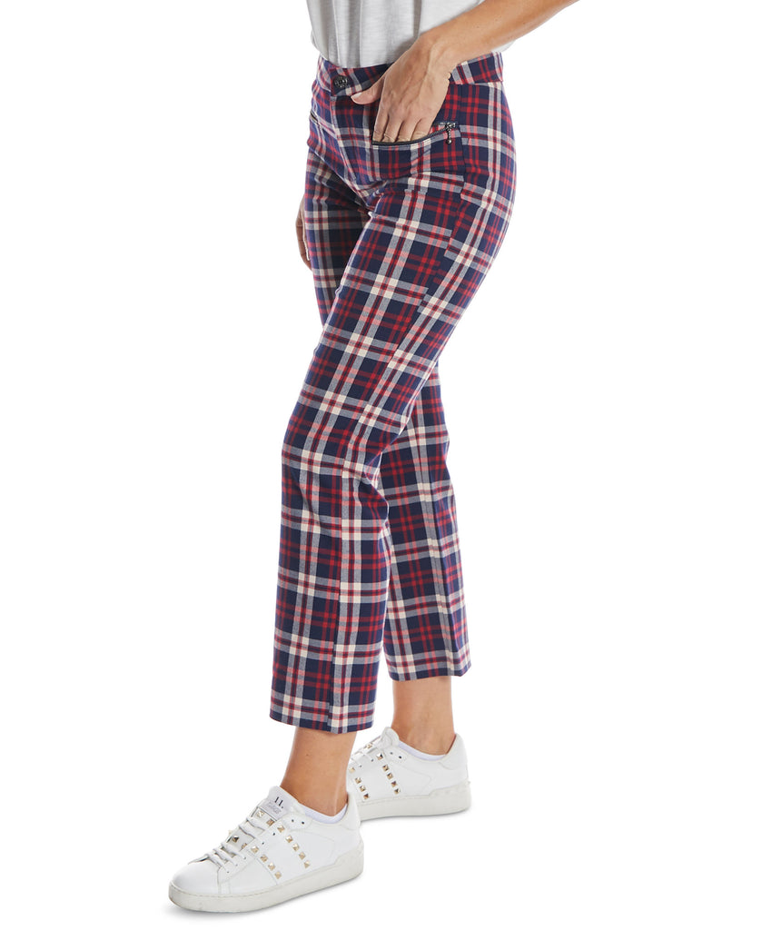 OAT Women Plaid Ankle Pants