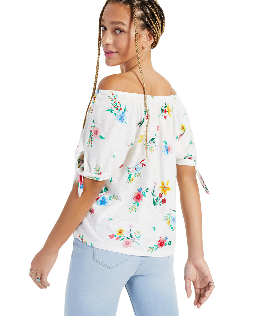 Style & Co Women Off the Shoulder Floral Top