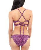 Jessica Simpson Women Snakecharmer Cami Bikini Top