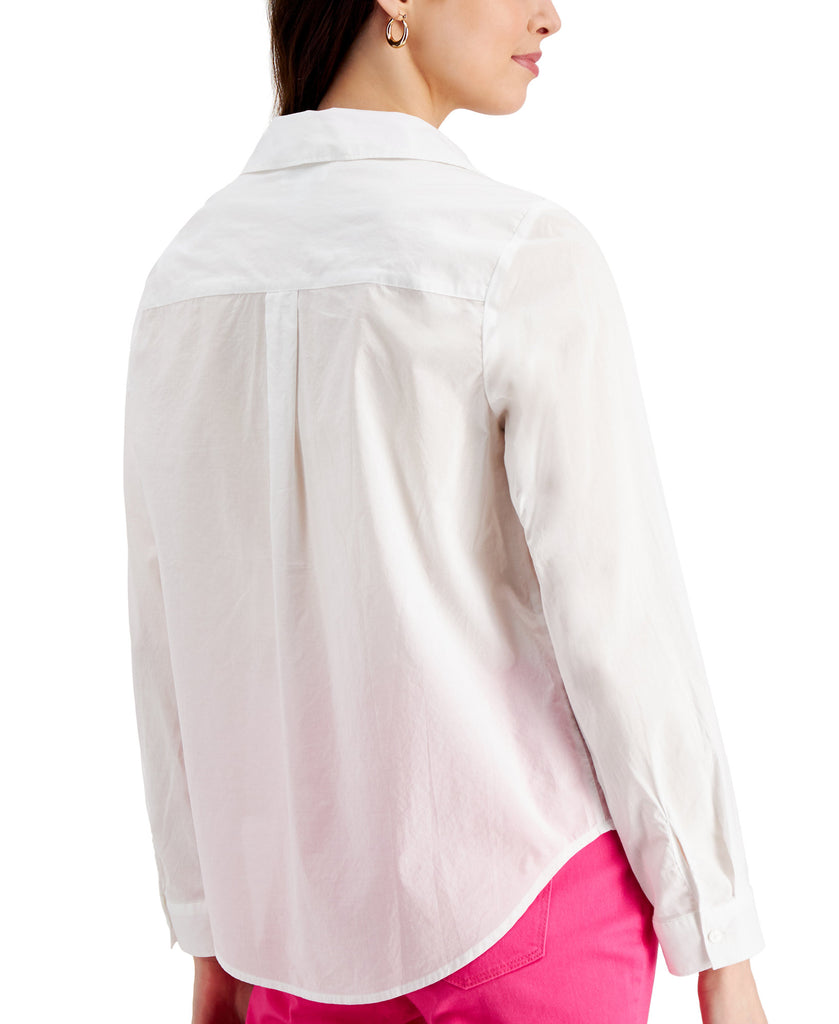 Charter Club Women Cotton Sheer Top