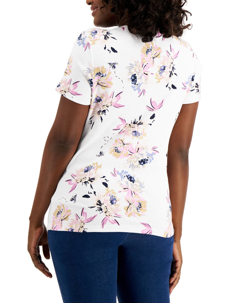 Karen-Scott-Women-Floral-Print-Henley-Top