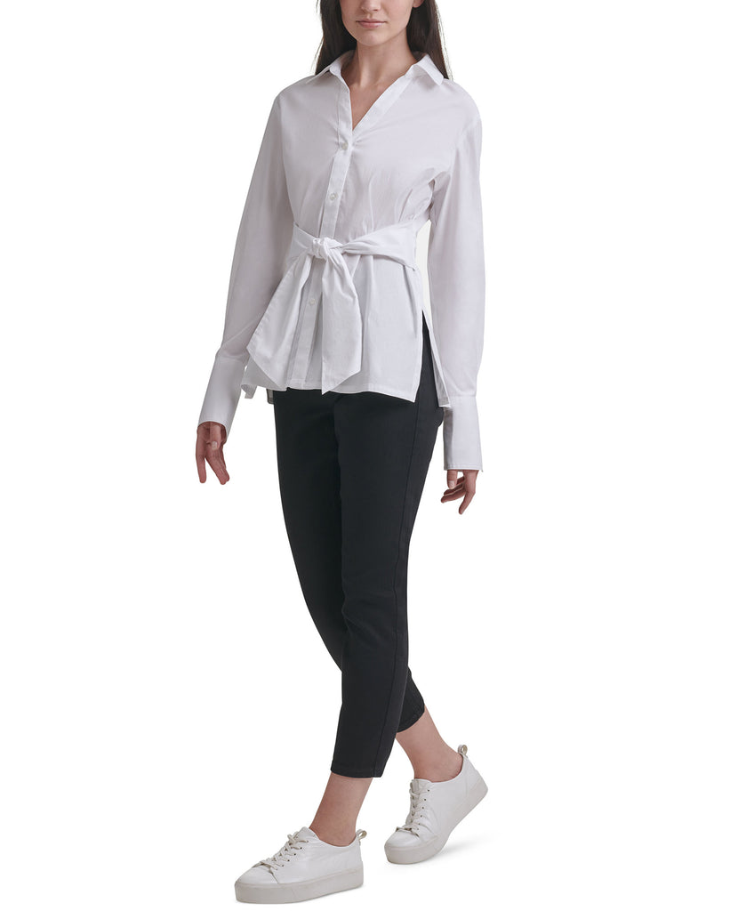 Calvin Klein Jeans Women Oversized Tie Waist Shirt