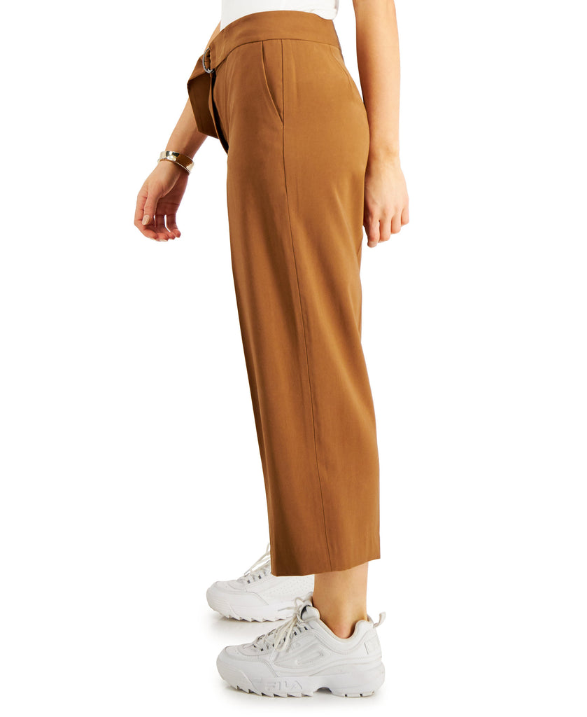 Bar III Women Belted Cropped Pants