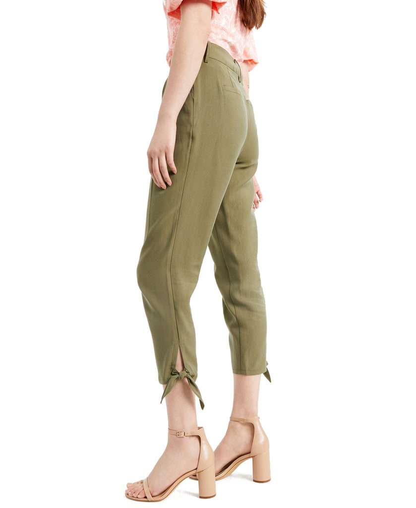 INC International Concepts Women Tapered Tie Hem Pants