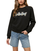ONeill Women Seaspray Printed Sweatshirt Washed Black