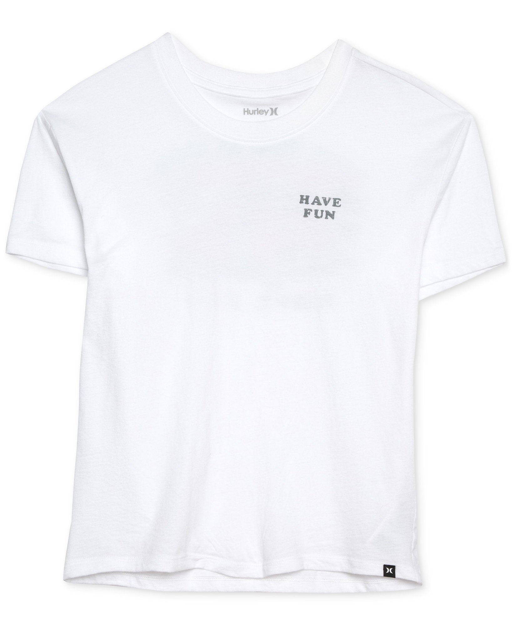 Hurley Women Cotton Graphic T Shirt White