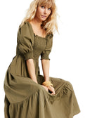 INC International Concepts Women Smock Puff Sleeve Dress