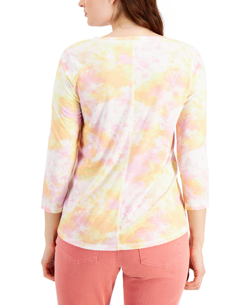 Style & Co Women Tie Dyed Top